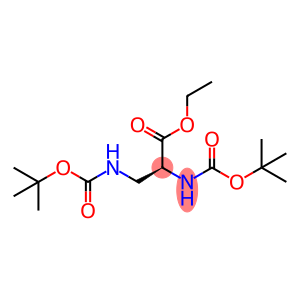 L-Alanine, N-[(1,1-dimethylethoxy)carbonyl]-3-[[(1,1-dimethylethoxy)carbonyl]amino]-, ethyl ester