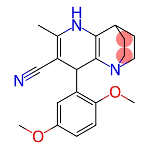 3-(2,5-DIMETHOXYPHENYL)-5-METHYL-1,6-DIAZATRICYCLO[6.2.2.0(2,7)]DODECA-2(7),4-DIENE-4-CARBONITRILE