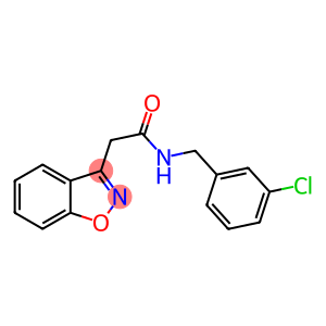 2-(1,2-BENZISOXAZOL-3-YL)-N-(3-CHLOROBENZYL)ACETAMIDE