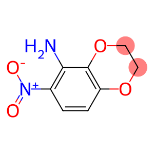 1,4-Benzodioxan-5-amine,  6-nitro-  (5CI)
