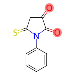 2,3,5(4)-Pyrroletrione,  1-phenyl-5-thio-  (1CI)