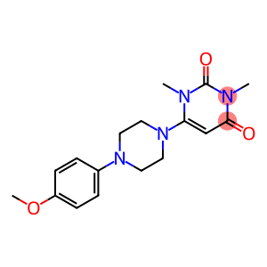 6-[4-(4-METHOXYPHENYL)PIPERAZINO]-1,3-DIMETHYL-2,4(1H,3H)-PYRIMIDINEDIONE