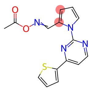 (Z)-({1-[4-(thiophen-2-yl)pyrimidin-2-yl]-1H-pyrrol-2-yl}methylidene)amino acetate