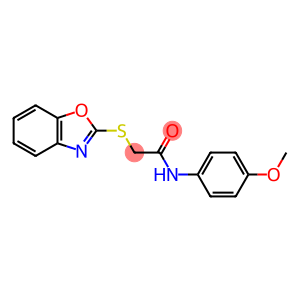 2-(benzo[d]oxazol-2-ylthio)-N-(4-methoxyphenyl)acetamide