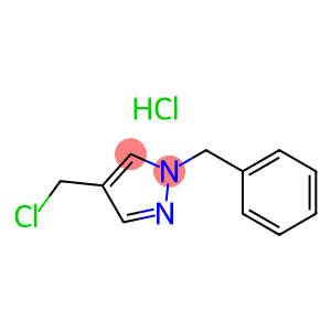 1H-Pyrazole,4-(chloromethyl)-1-(phenylmethyl)-, hydrochloride (1:1)