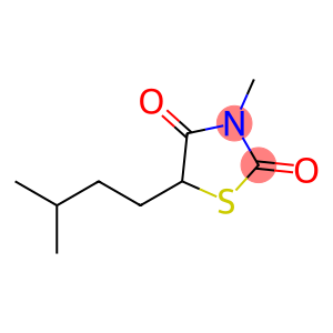 3-methyl-5-(3-methylbutyl)-1,3-thiazolidine-2,4-dione