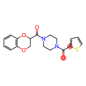 2,3-DIHYDRO-1,4-BENZODIOXIN-2-YL[4-(2-THIENYLCARBONYL)PIPERAZINO]METHANONE