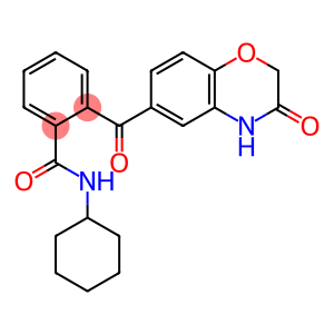 N-cyclohexyl-2-(3-oxo-3,4-dihydro-2H-1,4-benzoxazine-6-carbonyl)benzamide