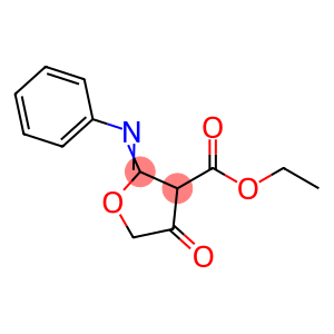 3-Furancarboxylic  acid,  tetrahydro-4-keto-2-phenylimino-,  ethyl  ester  (1CI)