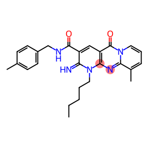 2-imino-10-methyl-N-(4-methylbenzyl)-5-oxo-1-pentyl-1,5-dihydro-2H-dipyrido[1,2-a:2,3-d]pyrimidine-3-carboxamide