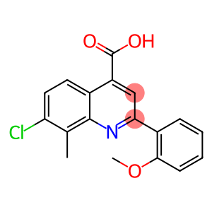 7-CHLORO-2-(2-METHOXYPHENYL)-8-METHYLQUINOLINE-4-CARBOXYLIC ACID
