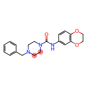 4-BENZYL-N-(2,3-DIHYDRO-1,4-BENZODIOXIN-6-YL)TETRAHYDRO-1(2H)-PYRAZINECARBOXAMIDE