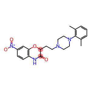 2-(2-[4-(2,6-DIMETHYLPHENYL)PIPERAZINO]ETHYL)-7-NITRO-2H-1,4-BENZOXAZIN-3(4H)-ONE