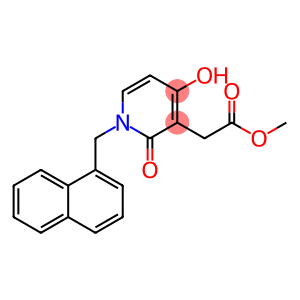 3-Pyridineacetic acid, 1,2-dihydro-4-hydroxy-1-(1-naphthalenylmethyl)-2-oxo-, methyl ester