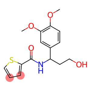 N-[1-(3,4-dimethoxyphenyl)-3-hydroxypropyl]thiophene-2-carboxamide