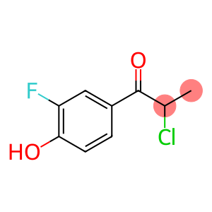 1-Propanone, 2-chloro-1-(3-fluoro-4-hydroxyphenyl)- (9CI)