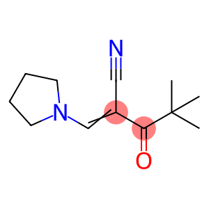 (2E)-4,4-dimethyl-3-oxo-2-[(pyrrolidin-1-yl)methylidene]pentanenitrile
