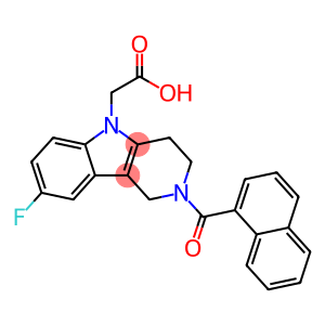 2-(2-(1-萘甲酰基)-8-氟-1.2.3.4-四氢吡啶并[4,3-B]吲哚-5基)乙酸
