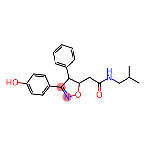 5-Isoxazoleacetamide,  4,5-dihydro-3-(4-hydroxyphenyl)-N-(2-methylpropyl)-4-phenyl-