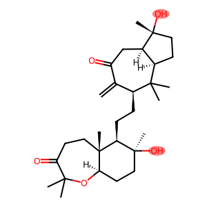 (5aR,9aα)-6β-[2-[(1R,3aR,5R,8aR)-Decahydro-1-hydroxy-1,4,4-trimethyl-6-methylene-7-oxoazulen-5-yl]ethyl]-4,5,5a,6,7,8,9,9a-octahydro-7β-hydroxy-2,2,5aβ,7α-tetramethyl-1-benzoxepin-3(2H)-one