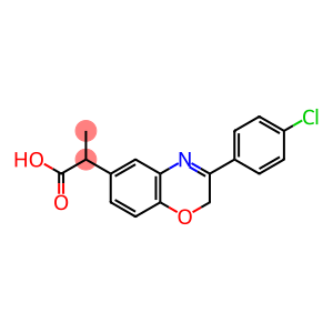 2-[8-(4-chlorophenyl)-10-oxa-7-azabicyclo[4.4.0]deca-2,4,7,11-tetraen- 4-yl]propanoic acid