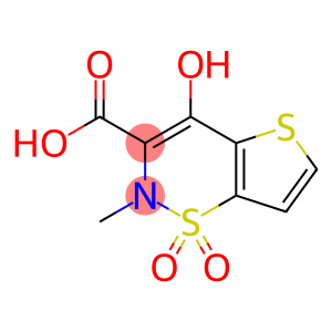 2H-Thieno[2,3-e]-1,2-thiazine-3-carboxylic acid, 4-hydroxy-2-methyl-, 1,1-dioxide