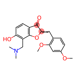 2-(2,4-dimethoxybenzylidene)-7-[(dimethylamino)methyl]-6-hydroxy-1-benzofuran-3(2H)-one