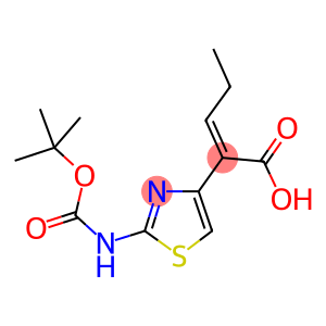 (Z)-2-(2-叔丁氧羰基氨基-4-噻唑基)-2-戊烯酸