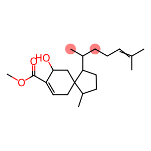 Spiro[4.5]dec-7-ene-8-carboxylic acid, 1-(1,5-dimethyl-4-hexenyl)-9-hydroxy-4-methyl-, methyl ester, [1S-[1α(R*),4β,5β(S*)]]- (9CI)