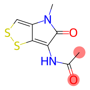 N-(5-keto-4-methyl-dithiolo[4,3-b]pyrrol-6-yl)acetamide