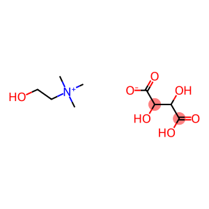 2-hydroxy-N,N,N-trimethylethanaminium (2R,3R)-3-carboxy-2,3-dihydroxypropanoate