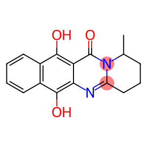 12H-Benzo[g]pyrido[2,1-b]quinazolin-12-one,  1,2,3,4-tetrahydro-6,11-dihydroxy-1-methyl-