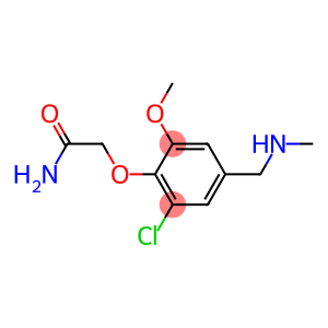 2-(2-CHLORO-6-METHOXY-4-((METHYLAMINO)METHYL)PHENOXY)ACETAMIDE