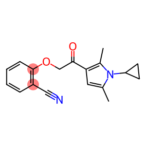 Benzonitrile, 2-[2-(1-cyclopropyl-2,5-dimethyl-1H-pyrrol-3-yl)-2-oxoethoxy]-