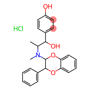 4-[1-hydroxy-2-[(8-phenyl-7,10-dioxabicyclo[4.4.0]deca-1,3,5-trien-9-y l)methylamino]propyl]phenol hydrochloride