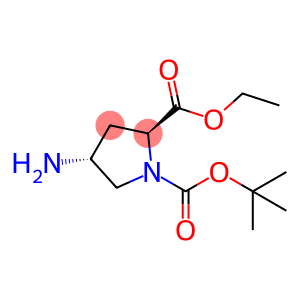 (2S,4R)-4-amino-1-(tert-butoxycarbonyl)pyrrolidine-2-carboxylate