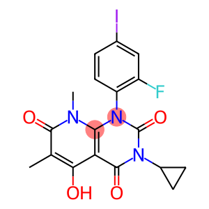 3-环丙基-1-(2-氟-4-碘苯基)-5-羟基-6,8-二甲基-1H,8H-吡啶并[2,3-D]嘧啶-2,4,7-三酮