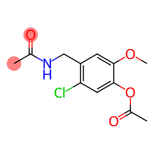 4-(acetamidomethyl)-5-chloro-2-methoxyphenyl acetate