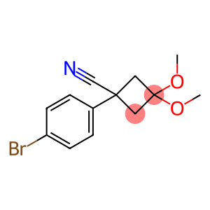 Cyclobutanecarbonitrile, 1-(4-bromophenyl)-3,3-dimethoxy-