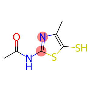 5-Thiazolethiol,  2-acetamido-4-methyl-  (5CI)