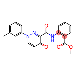 methyl 2-({[1-(3-methylphenyl)-4-oxo-1,4-dihydro-3-pyridazinyl]carbonyl}amino)benzoate