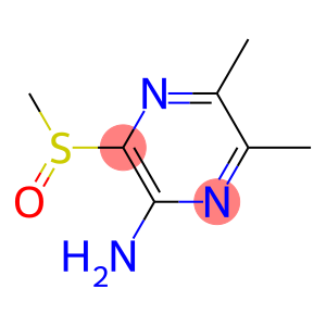 Pyrazinamine, 5,6-dimethyl-3-(methylsulfinyl)- (9CI)