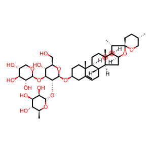 (3beta,25S)-Spirost-5-en-3-yl O-6-deoxy-alpha-L-mannopyranosyl-(1-2)-O-[beta-D-xylopyranosyl-(1-3)]-beta-D-glucopyranoside