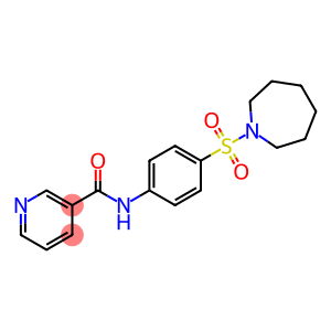 N-[4-(1-azepanylsulfonyl)phenyl]nicotinamide