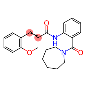 N-[2-(1-azepanylcarbonyl)phenyl]-3-(2-methoxyphenyl)acrylamide