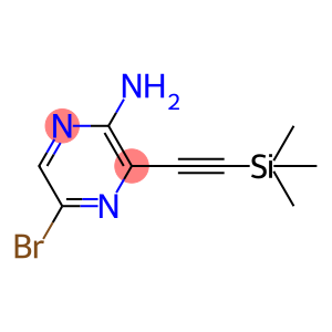 3-[(三甲基硅基)乙炔基]-5-吡嗪-2-胺