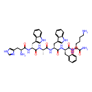 [d-trp7, ala8, d-phe10]-α-melanocyte stimulating hormone amide fragment 6-11