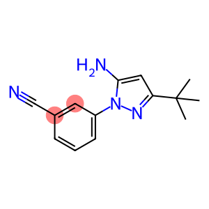 3-(5-氨基-3-(叔丁基)-1H-吡唑-1-基)苯甲腈