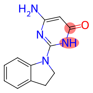 4(3H)-Pyrimidinone, 6-amino-2-(2,3-dihydro-1H-indol-1-yl)-
