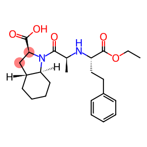 (2S,3aR,7aS)-1-[(2S)-2-{[(1S)-1-(ethoxycarbonyl)-3-phenylpropyl]amino}propanoyl]octahydro-1H-indole-2-carboxylic acid (non-preferred name)